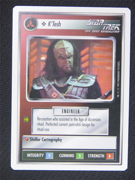 K Tesh White Border - Star Trek Next Gen Card #4P3