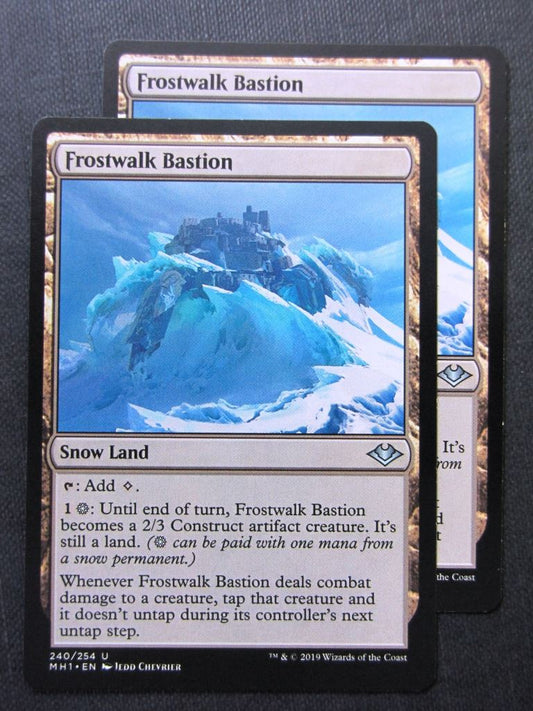 Frostwalk Bastion x2 - Modern Horizons - Mtg Magic Cards # 9I3