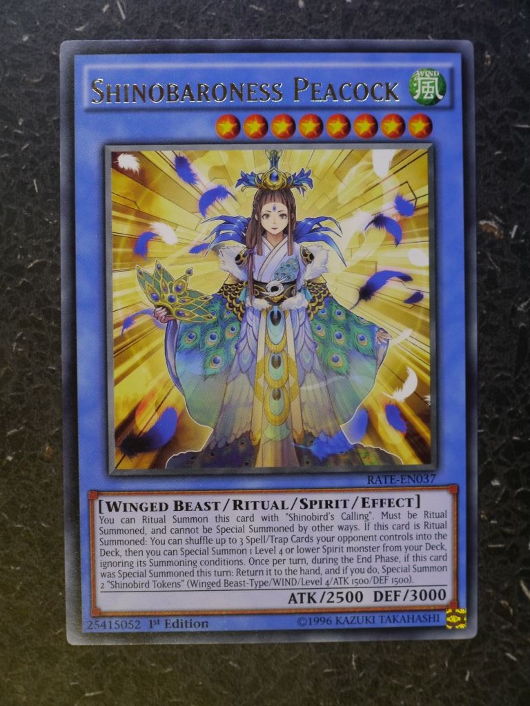 Yugioh Cards: SHINBARONESS PEACOCK RATE ULTRA RARE # 8D100