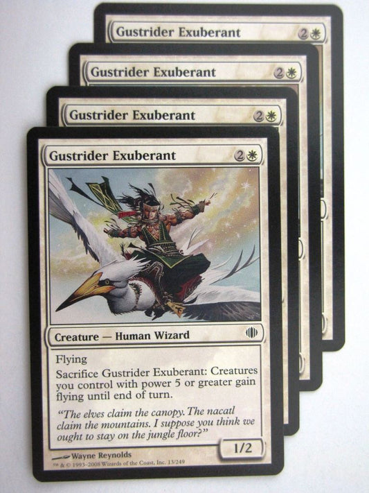 MTG Magic Cards: GUSTRIDER EXUBERANT x4 # 27D11