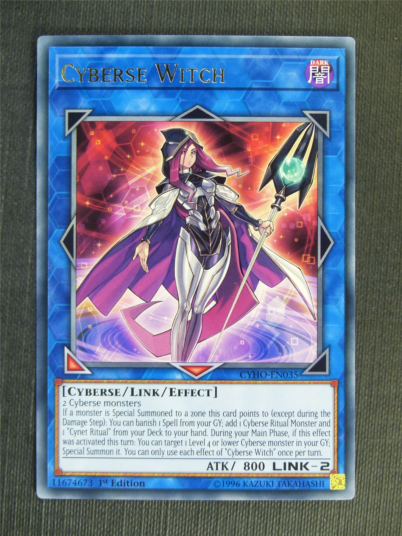 Cyberse Witch CYHO Rare - 1st ed - Yugioh Cards #TN