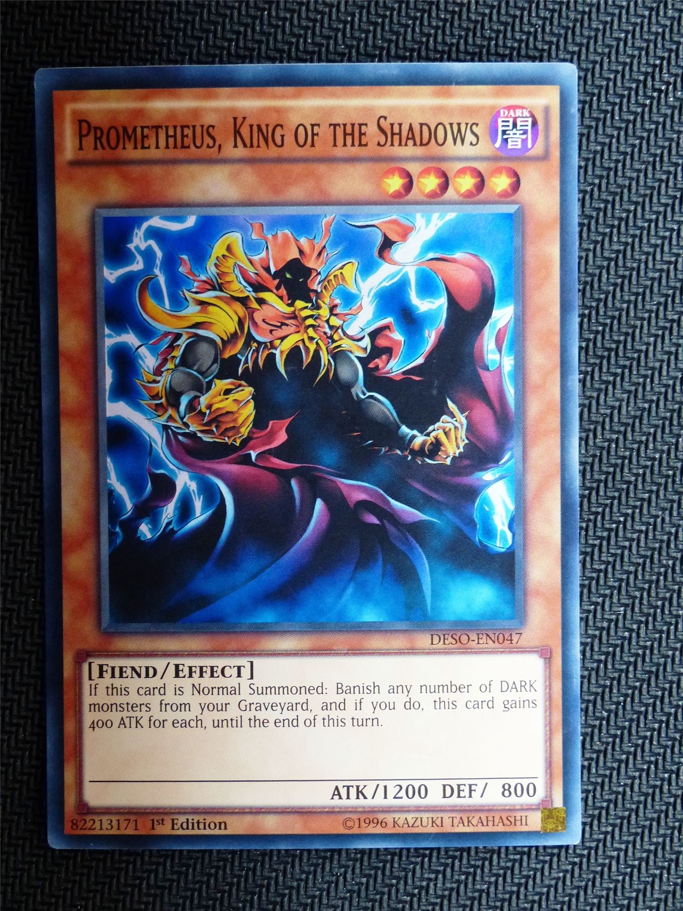 Promethus King Of the Shadow - DESO - Super Rare - Yugioh Card # 1F39