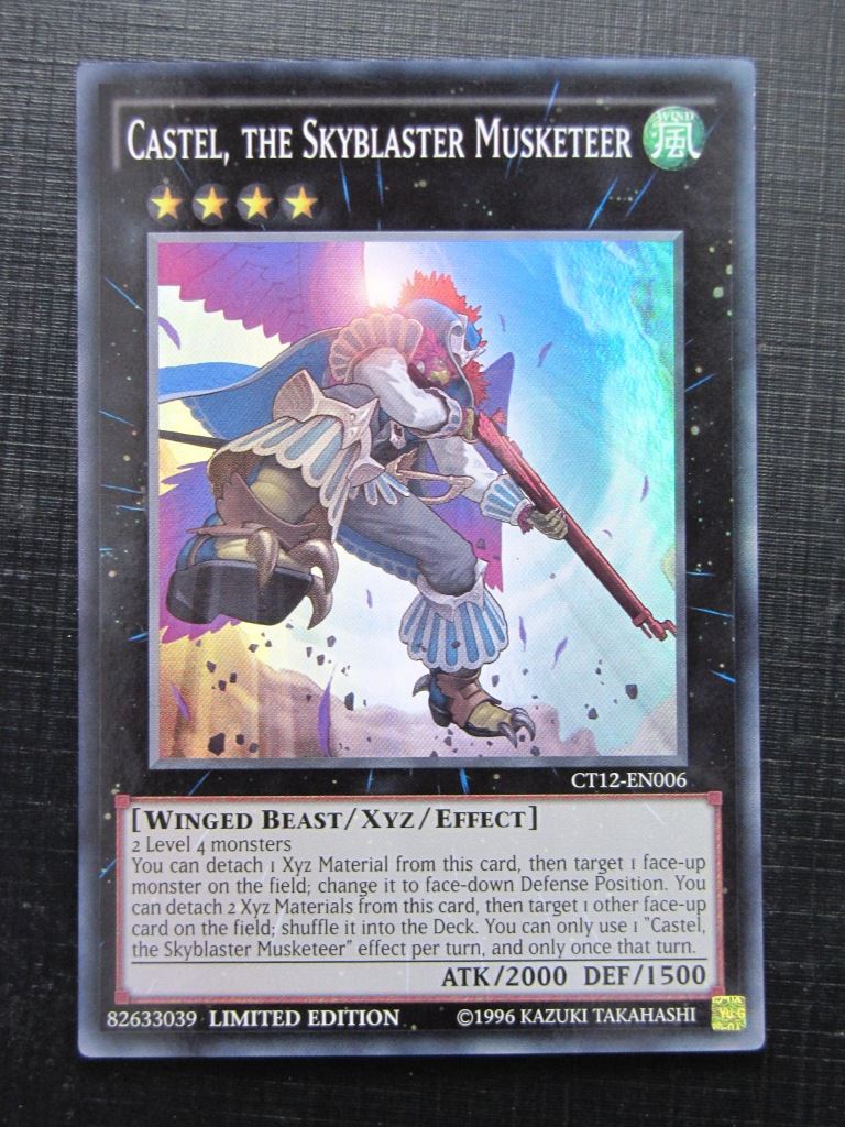 Castel The Skyblaster Musketeer CT12 Super Rare - limited ed - Yugioh Card # 5C82