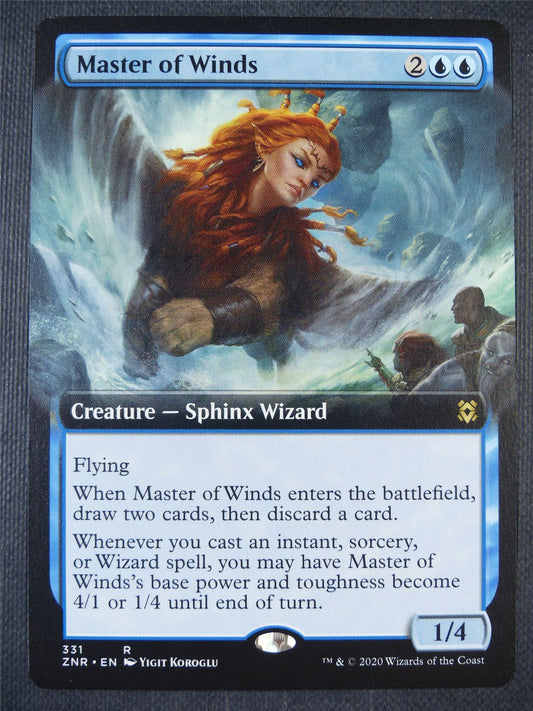 Master of Winds Extended art - Mtg Card #85K