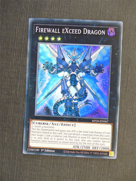 Firewall Exceed Dragon MP20 Super Rare - 1st ed - Yugioh Cards #5KE