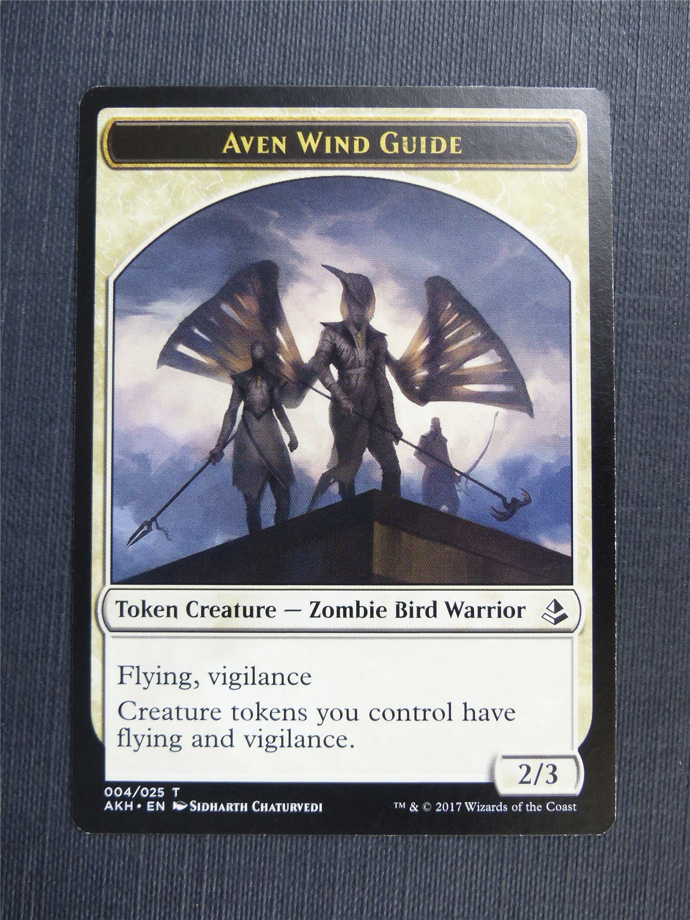 Hippo / Aven Wind Guard - Mtg Magic Token Cards #4PO