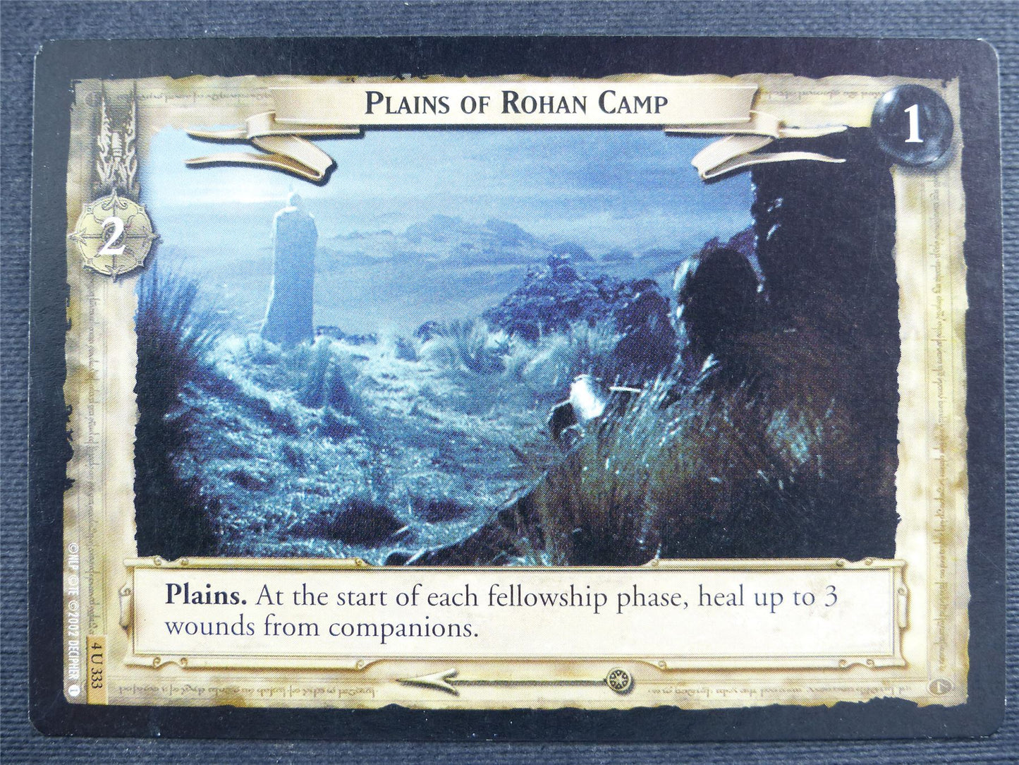 Plains of Rohan Camp 4 U 333 - LotR Cards #2RQ