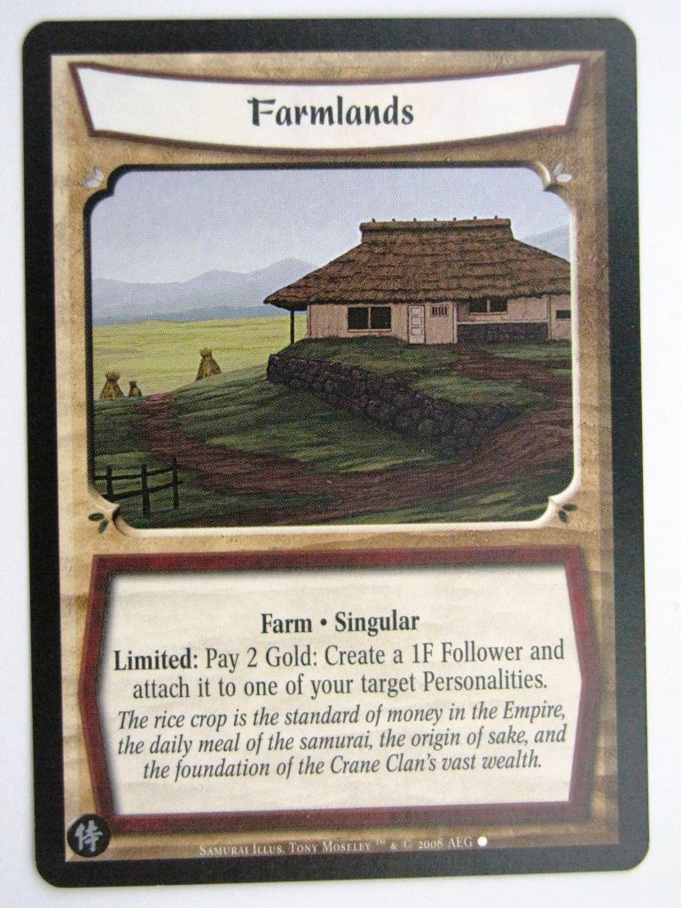 Vintage L5R Cards: FARMLANDS # 27E80