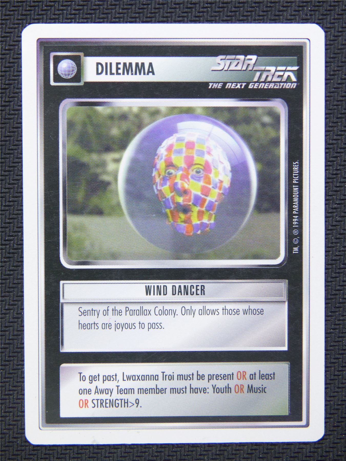 Dilemma Wind Dancer - Star Trek CCG Next Gen #4XN