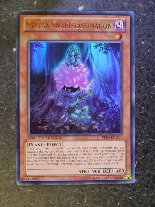 Yugioh Cards: SYLVAN SNAPDRASSINAGON PRIO SUPER RARE # 3B17