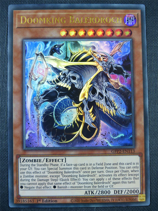 Doomking Balerdroch GFP2 Ultra Rare - 1st ed Yugioh Card #8GY