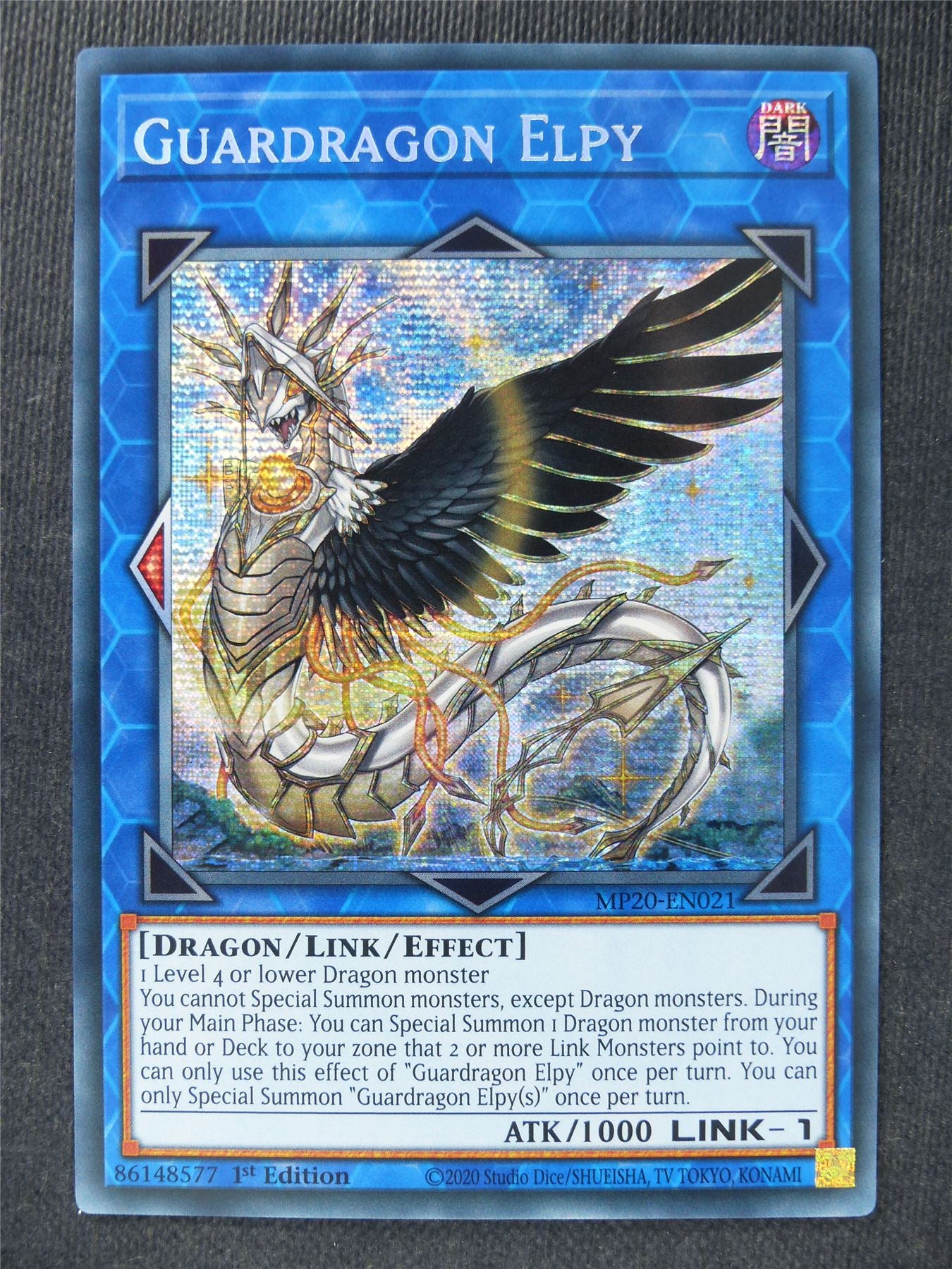 Guardragon Elpy MP20 Secret Rare - 1st ed - Yugioh Cards #7K