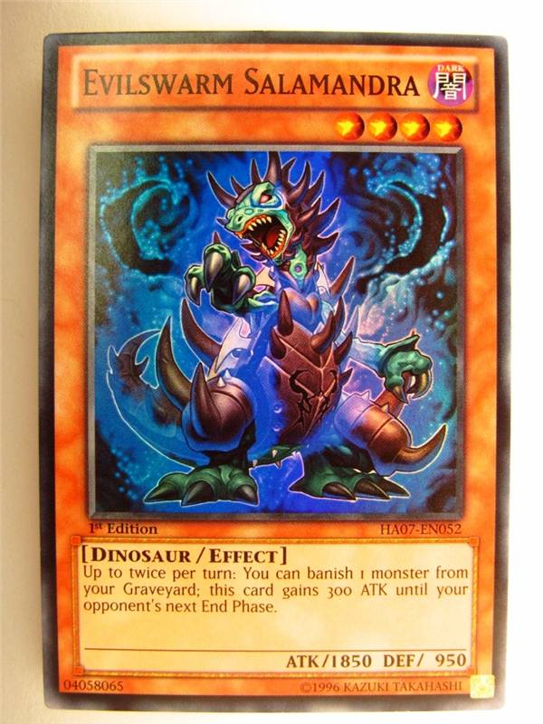 Yugioh Card: EVILSWARM SALAMANDRA HA07