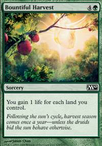 Mtg Magic Card: M10 : Bountiful Harvest