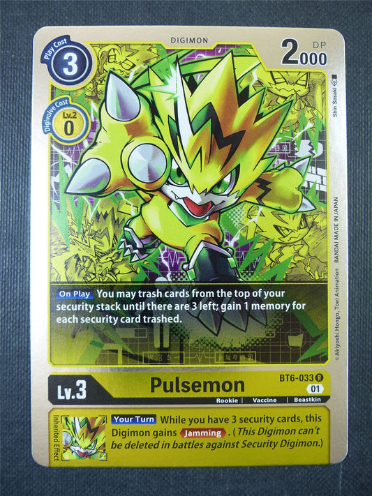 Pulsemon BT6-033 R - Digimon Card #1ZV