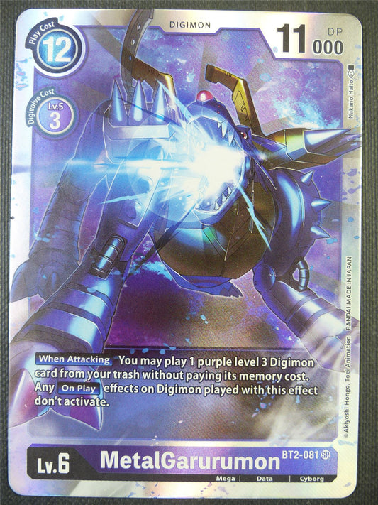 MetalGarurumon BT2-081 SR - Digimon Card #86G