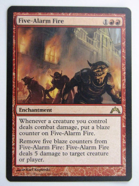 MTG Magic Played Cards: FIVE-ALARM FIRE # 26B3