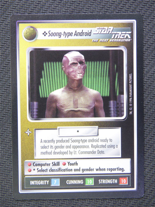 Soong Type Android Black Border - Star Trek CCG Next Gen #518