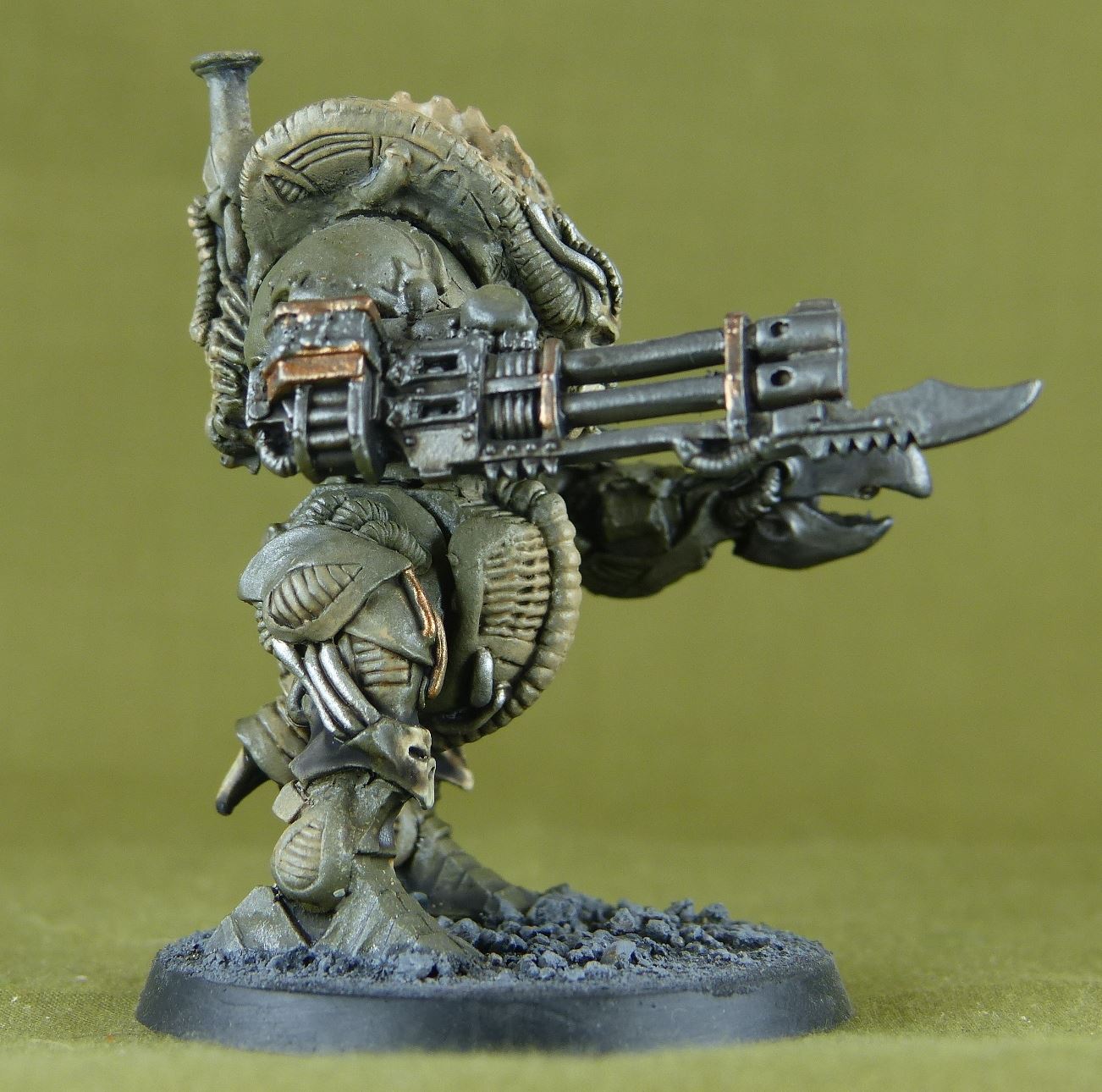 Classic Chaos Dreadnought - Rogue Trader - Painted - Death Guard - Warhammer 40K #1E