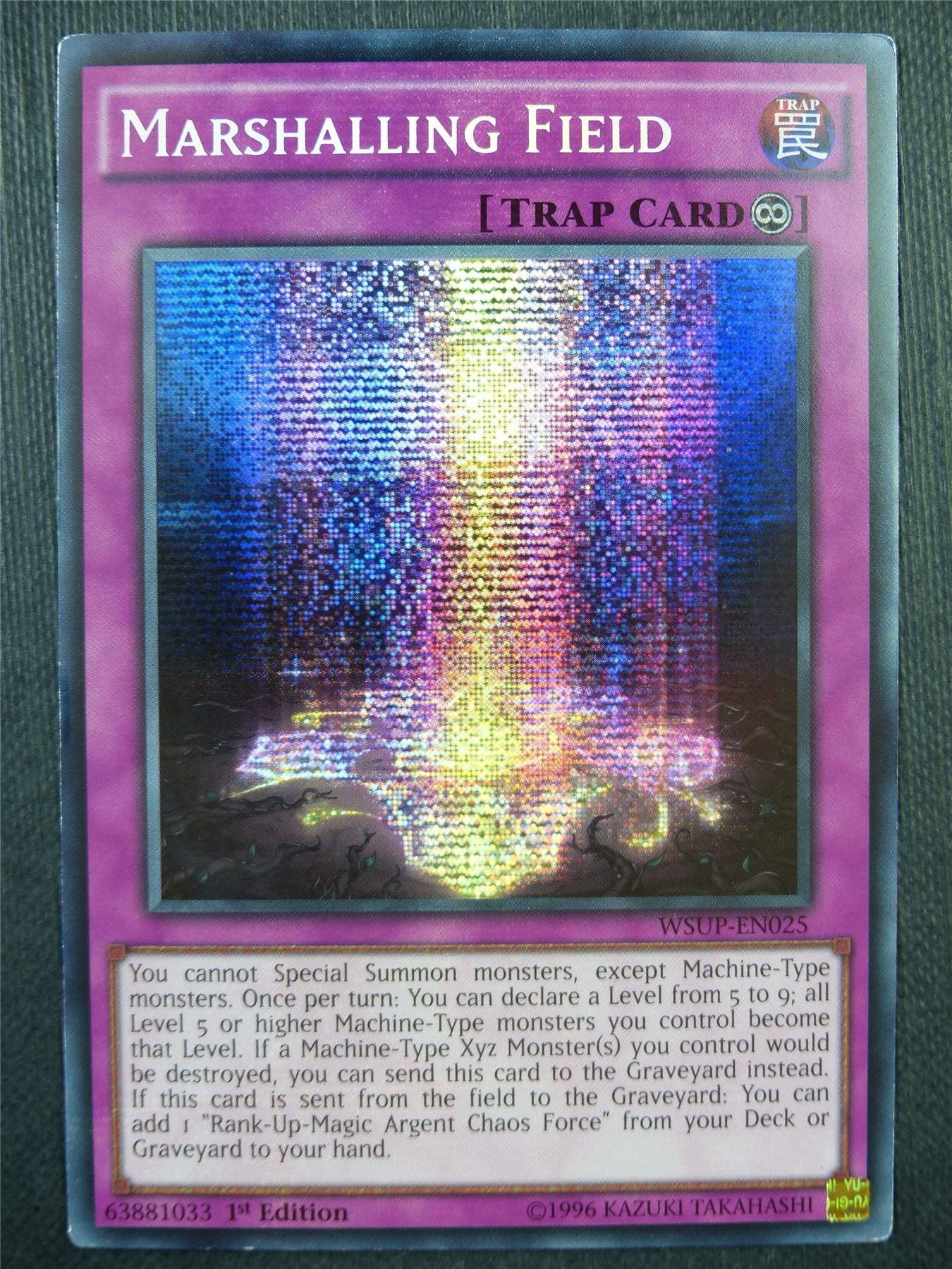 Marshalling Field WSUP Secret Rare - 1st ed Yugioh Card #9C3