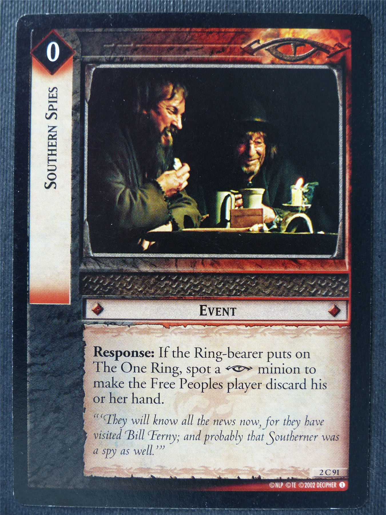 Southern Spies 2 C 91 - LotR Card #3IJ