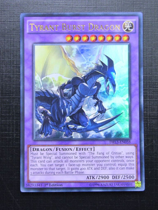 Yugioh Cards: TYRANT BURST DRAGON DRL3 ULTRA RARE # 21E79