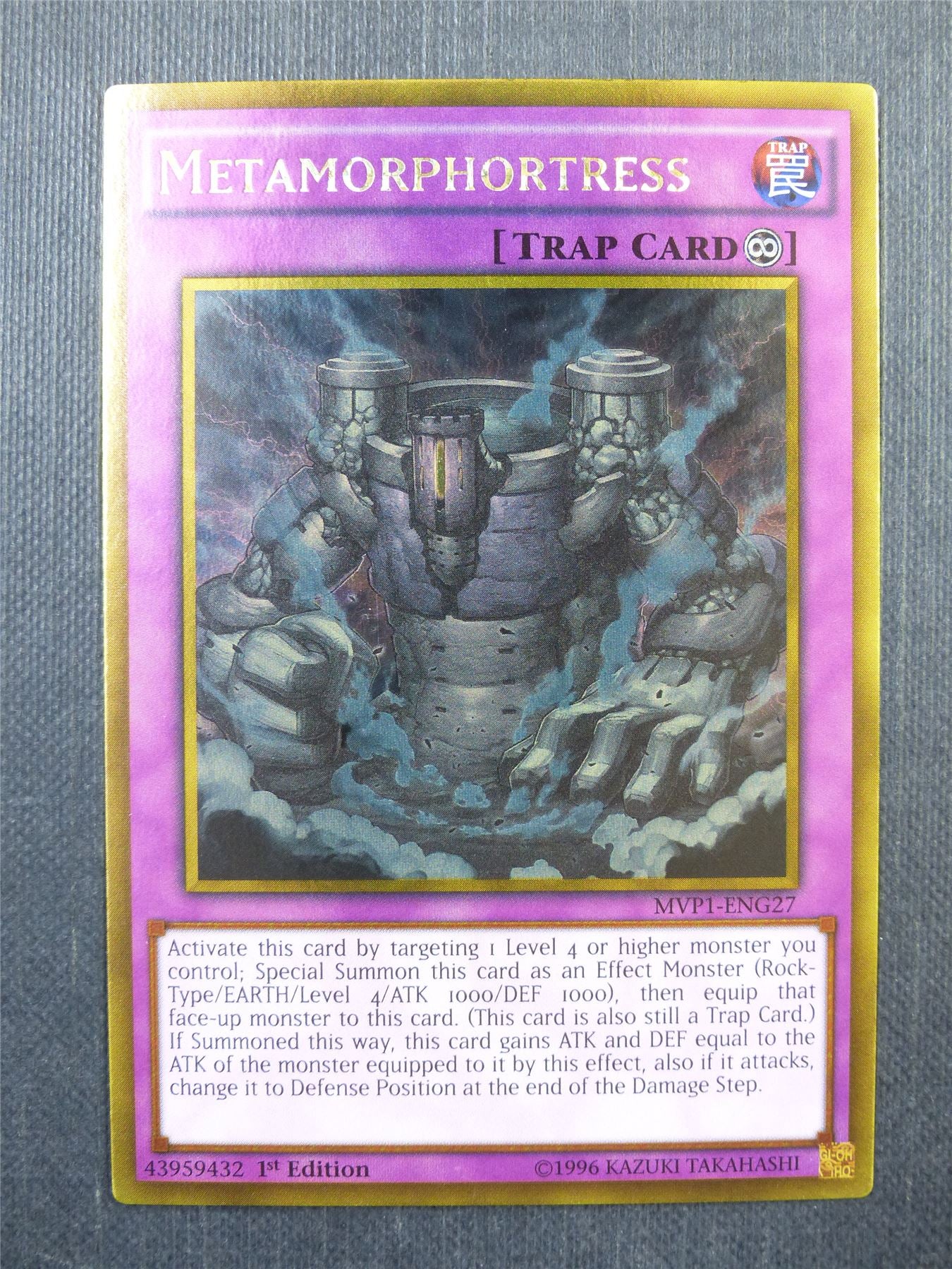 Metamorphotress MVP1 Gold Rare - 1st ed Yugioh Card #3Y3