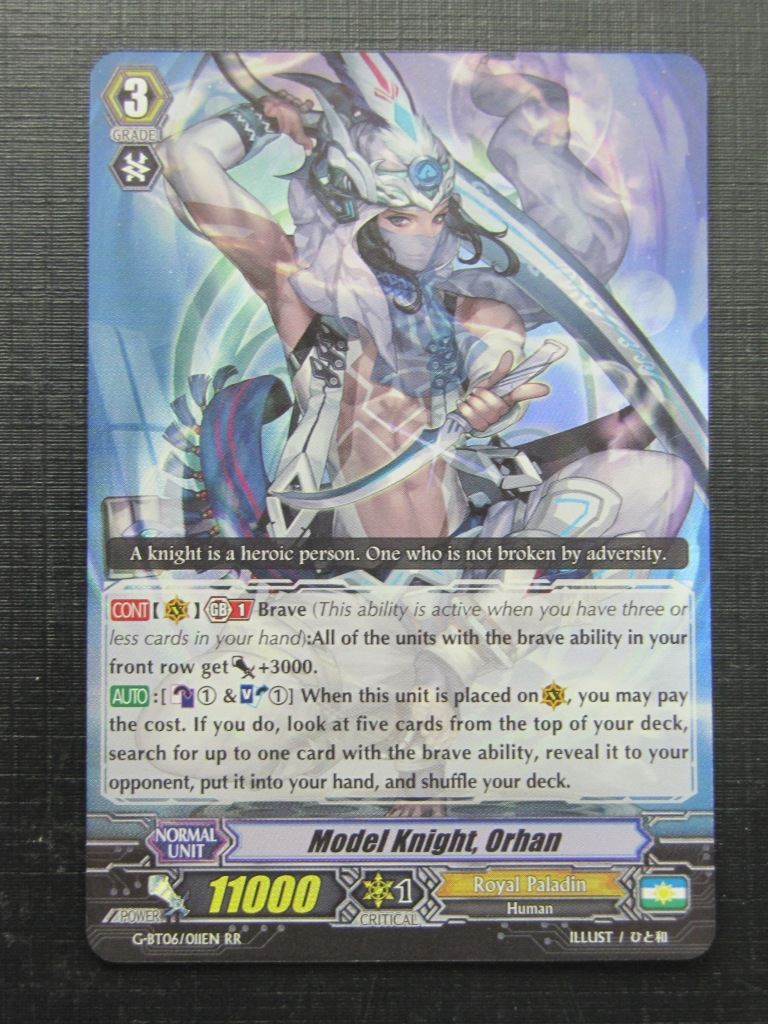 Vanguard Cards: MODEL KNIGHT ORHAN G-BT06 RR # 1I6