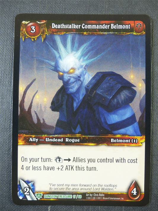 Deathstalker Commander Belmont 17/60 Foil - WoW Card #19A