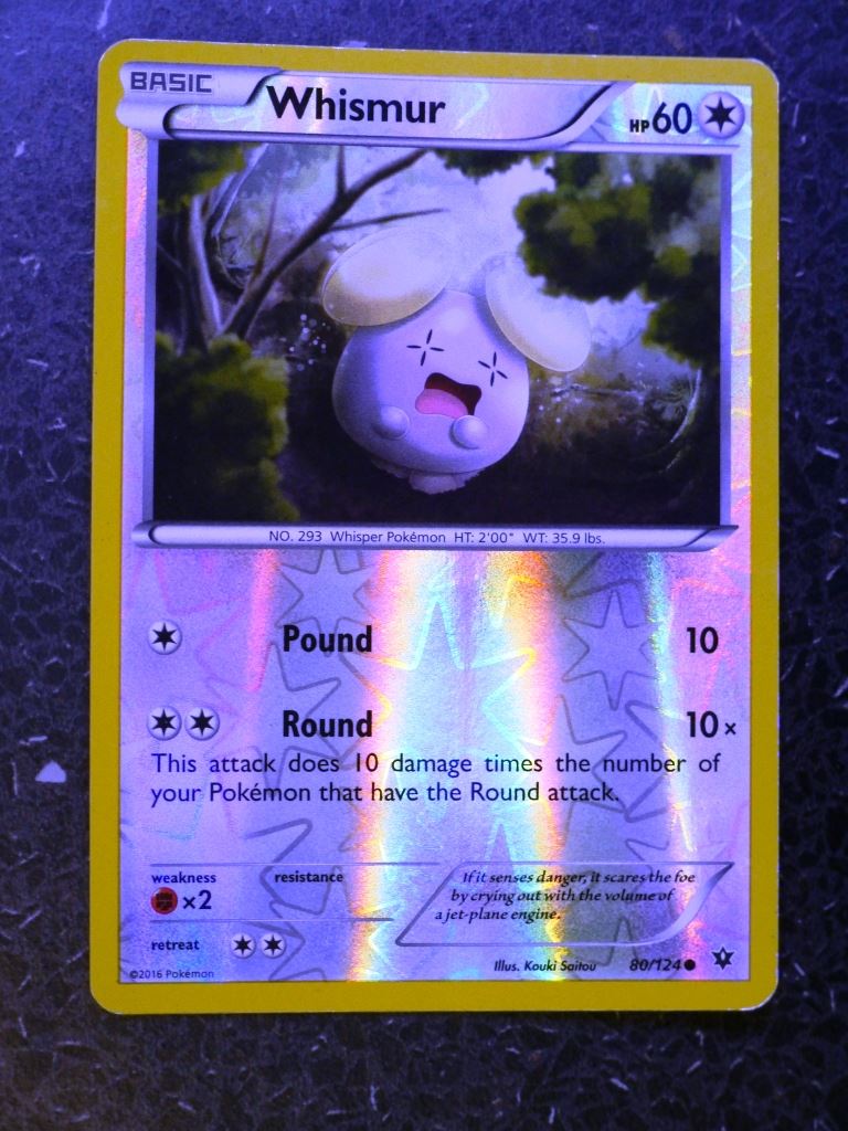 Pokemon Cards: WHISMUR 80/124 REVERSE HOLLOW # 4G79