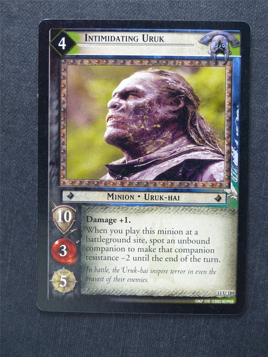 Intimidating Uruk 11 U 189 - LotR Cards #2I