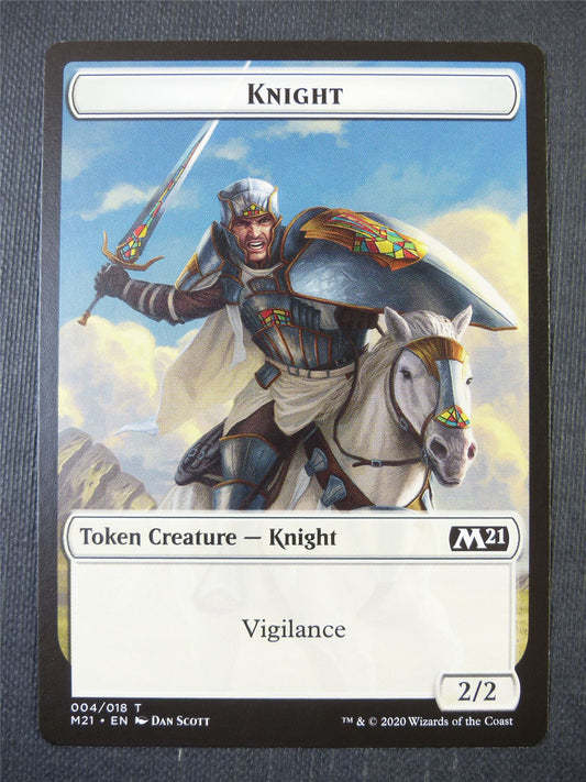 Knight Token - Mtg Card #10Q