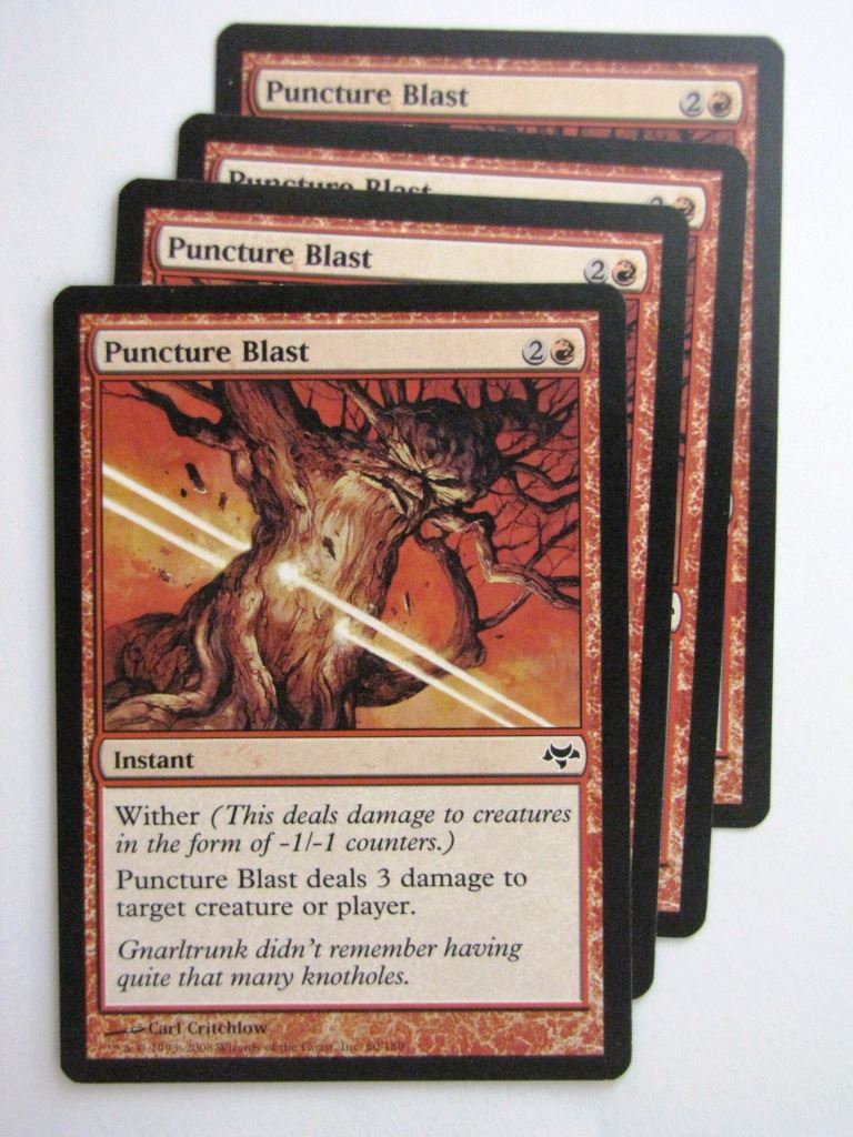 MTG Magic Cards: PUNCTURE BLAST x4 # 23D83