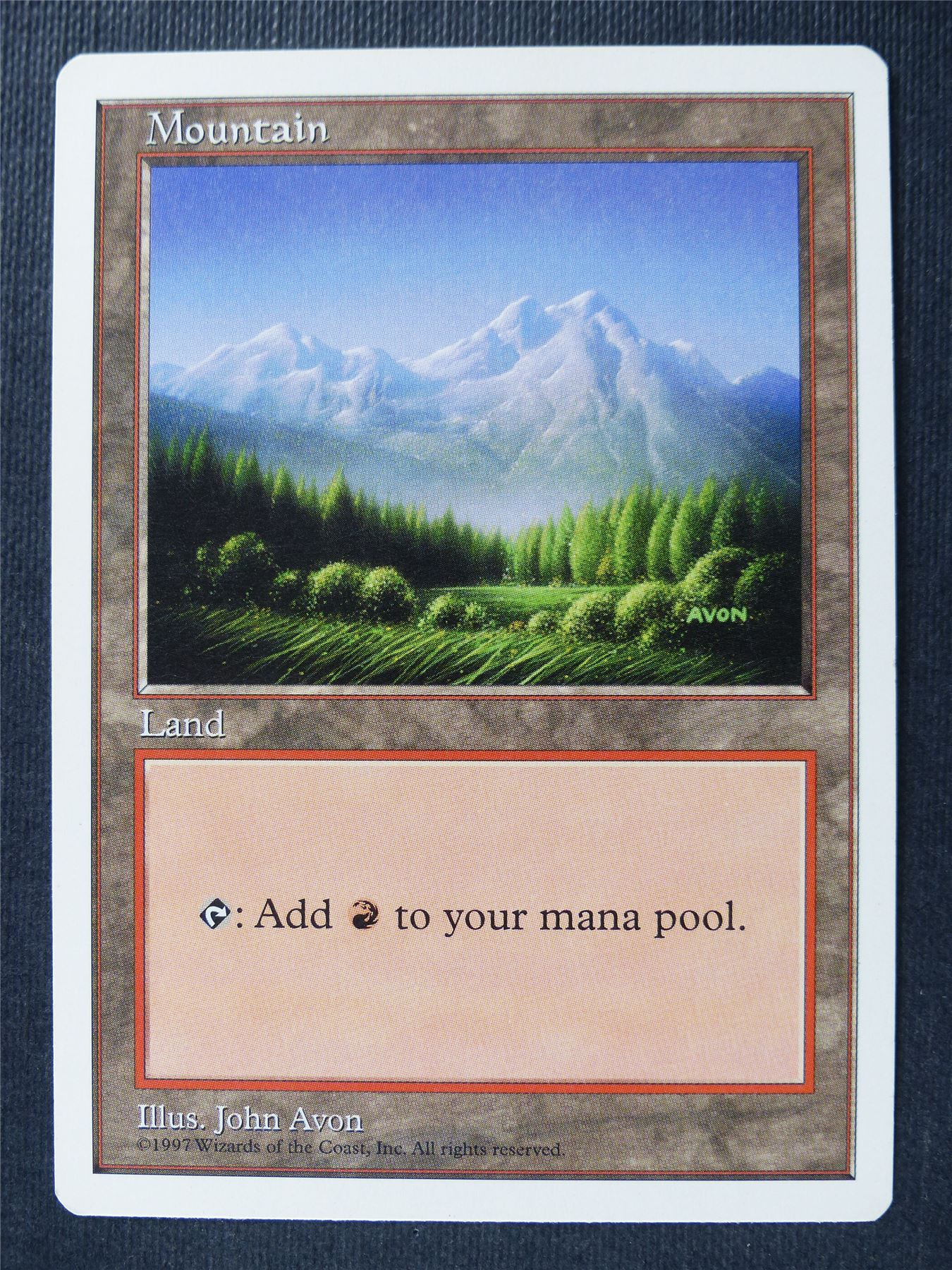 Mountain - Fifth Ed - Mtg Card #20F