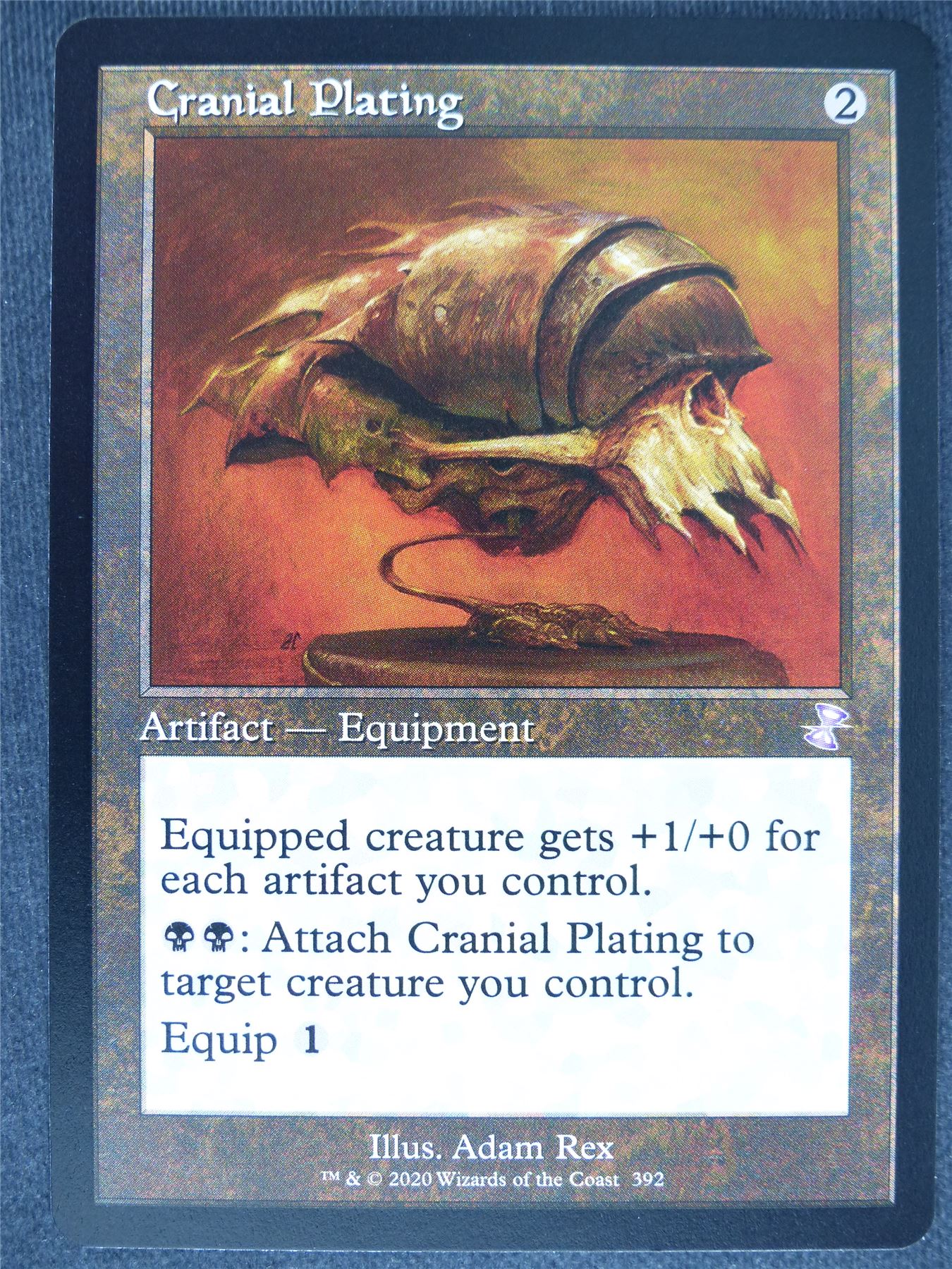 Cranial Plating Timeshifted - Remastered - Mtg Magic Cards #OX