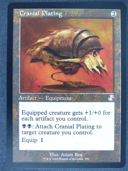 Cranial Plating Timeshifted - Remastered - Mtg Magic Cards #OX