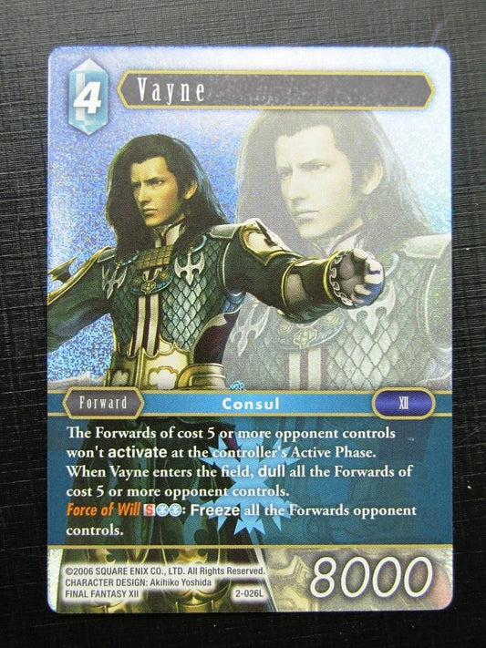 Final Fantasy Cards: VAYNE 2-026L FOIL # 27G21