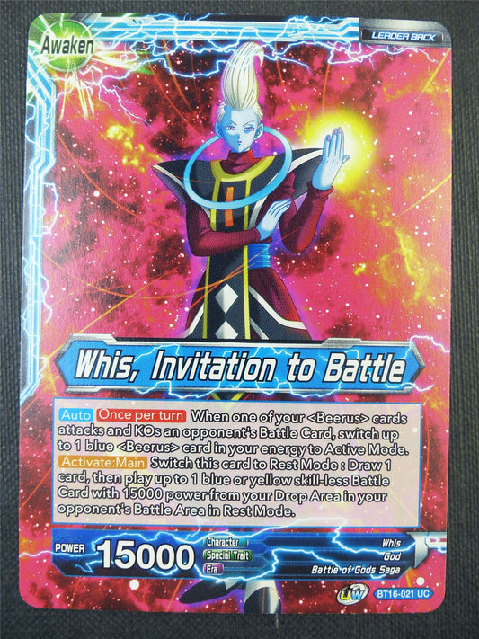 Whis Invitation to Battle - Dragon Ball Super Card #7YG