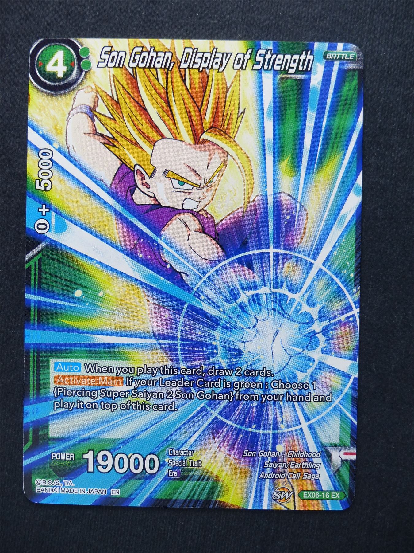 Son Gohan Display of Strength - Dragon Ball Super Cards #X5
