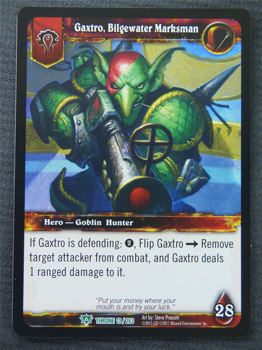 Gaxtro Bilgewater Marksman - Uncommon - Holo - World Of Warcraft #1LM