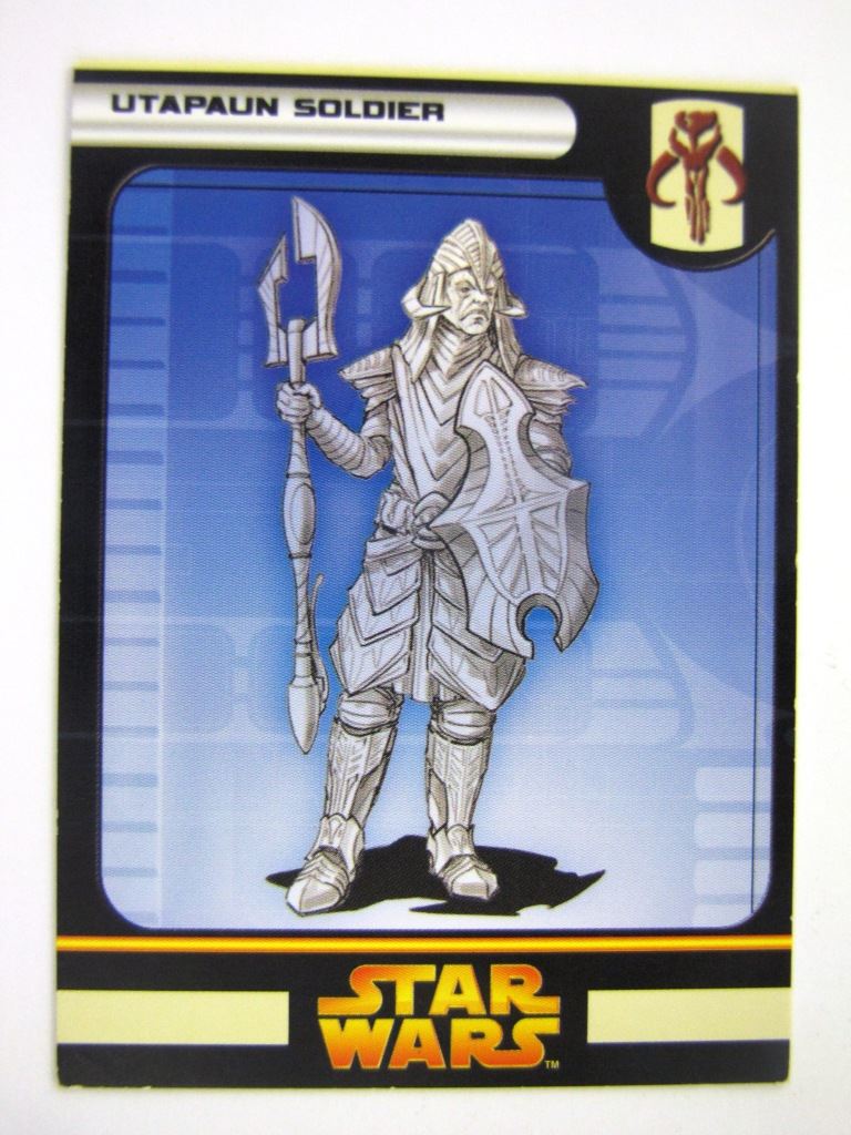 Star Wars Miniature Spare Cards: UTAPAUN SOLDIER # 11B15