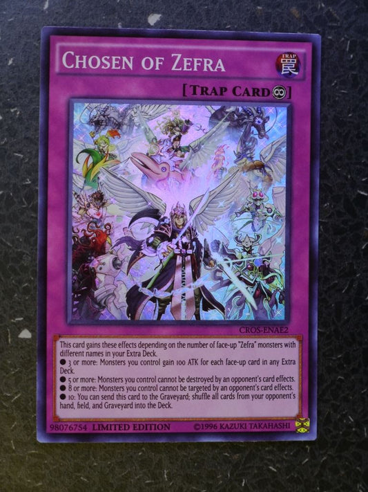 Yugioh Cards: CHOSEN OF ZEFRA CROS SUPER RARE # 4A21