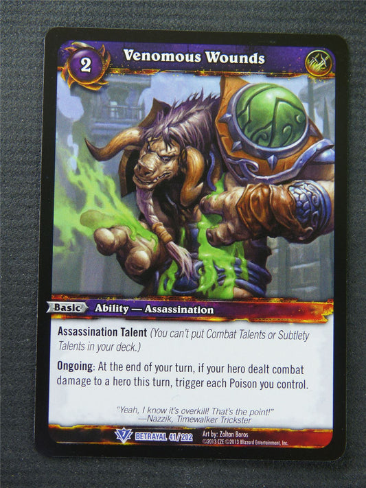 Venomous Wounds - Rare - World Of Warcraft #1NU