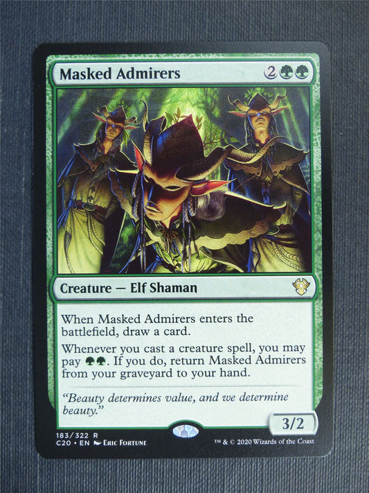 Masked Admirers - C20 - Mtg Card