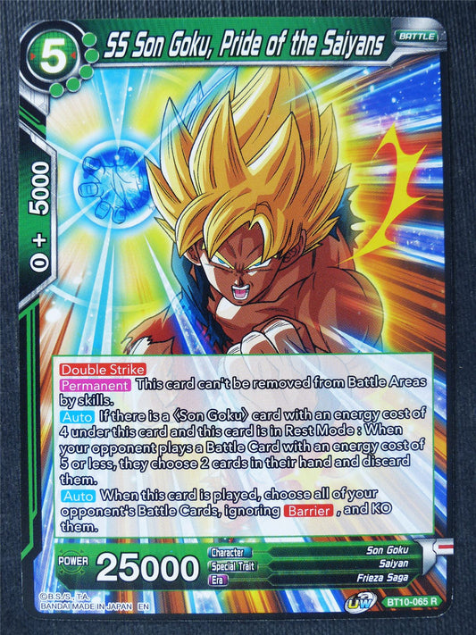 SS Son Goku Pride of the Saiyans - Dragon Ball Super Cards #V2