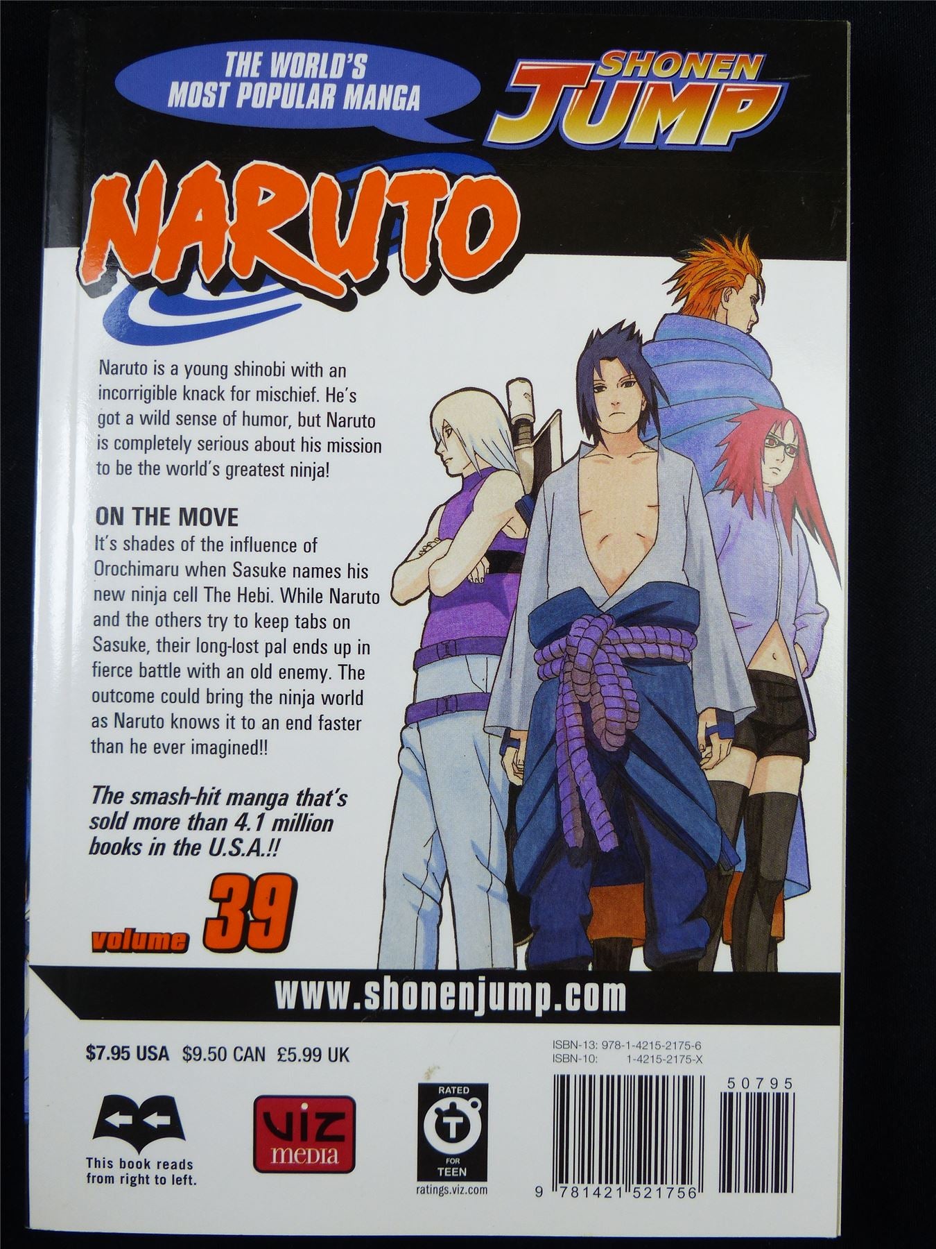 NARUTO Volume 39 - Shonen Jump Viz Manga #3HI