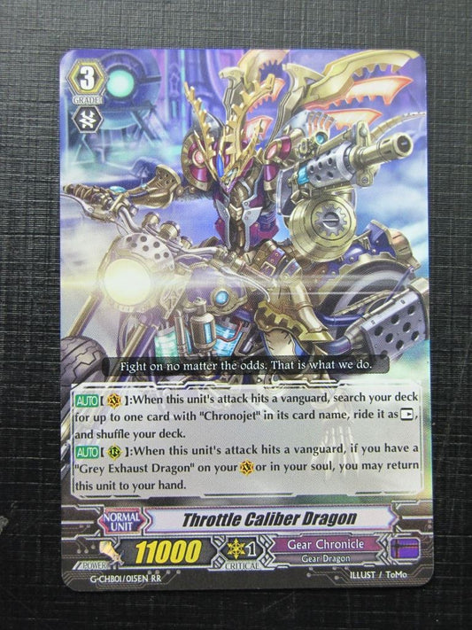 Vanguard Cards: THROTTLE CALIBER DRAGON G-CHB01 RR # 29F55