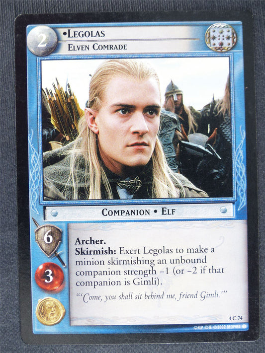 Legolas 4 C 74 - played - LotR cards #CM