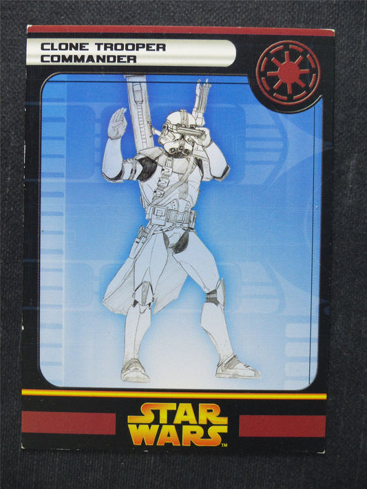Clone Trooper Commander 10/60 - Star Wars Miniatures Spare Cards #A3