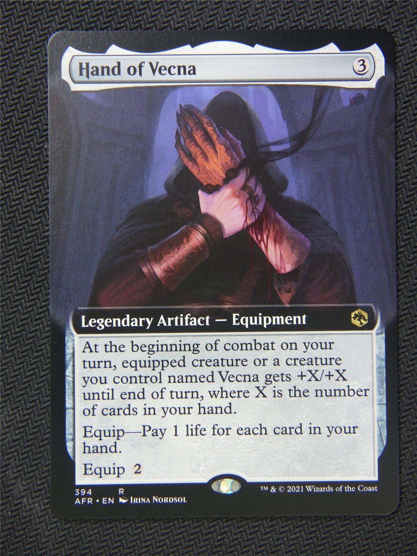 Hand of Vecna Extended Art - Mtg Forgotten Realms #1DX